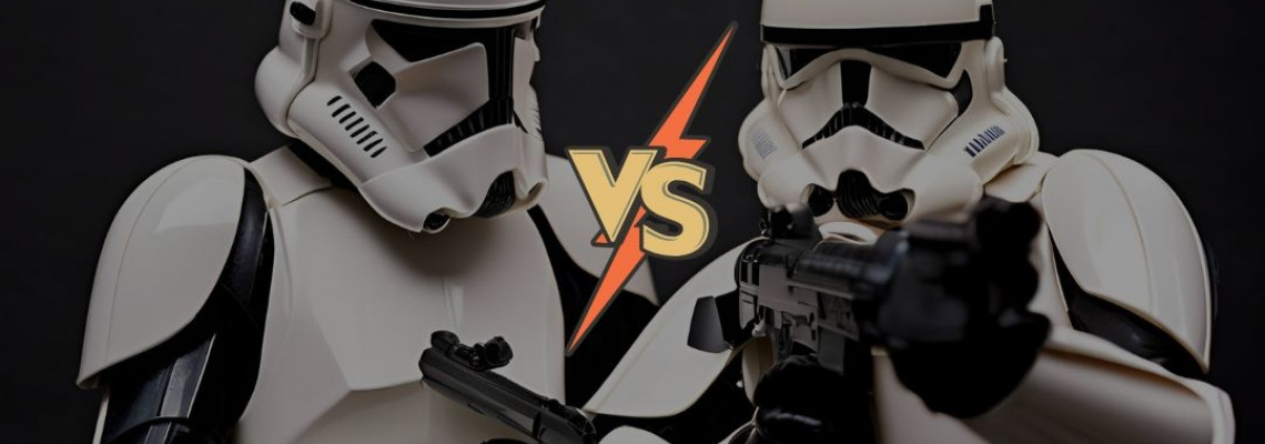 Clone Trooper vs Stormtrooper Clone Trooper vs Stormtrooper