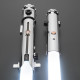 ahsoka tano lightsabers - clone wars versions