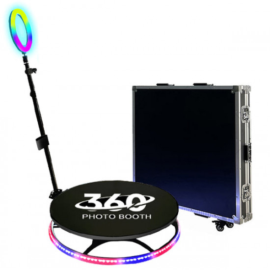 360 Photo Booth Automatic Spinner Video Photo Booth With Flight Case