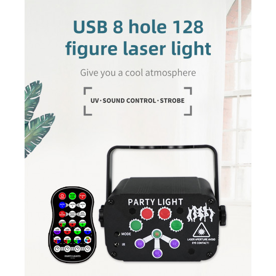 Rechargeable 240 Pattern and Purple Lamp Ball  Laser Projector