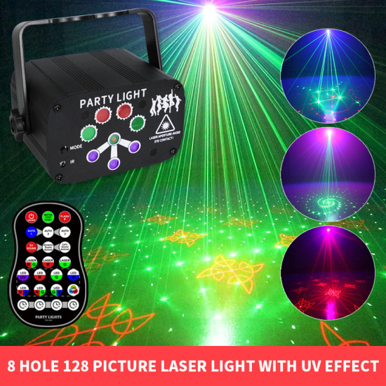 Rechargeable 240 Pattern and Purple Lamp Ball  Laser Projector