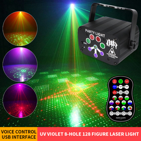 Rechargeable 240 Pattern and Purple Lamp Ball  Laser Projector