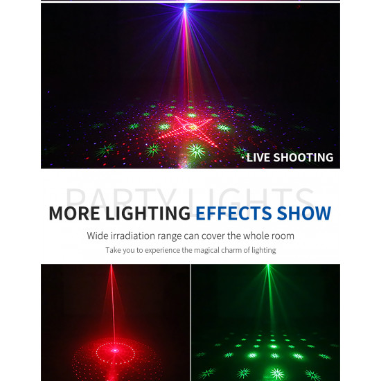 Voice Control Starry Mix Blink Laser Projector