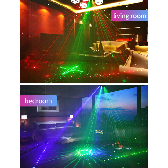 15 Eyes LED Strobe Laser Lights Projector Music for Parties 15 Eyes LED Strobe Laser Lights Projector Music for Parties