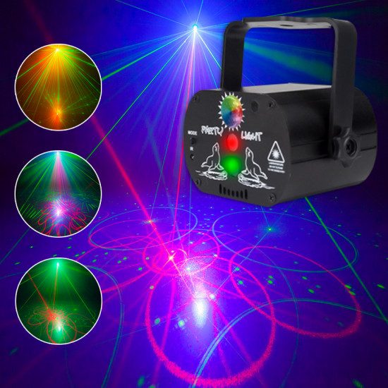 Mini Rechargeable Sound Control Laser Projector for Wedding Birthday