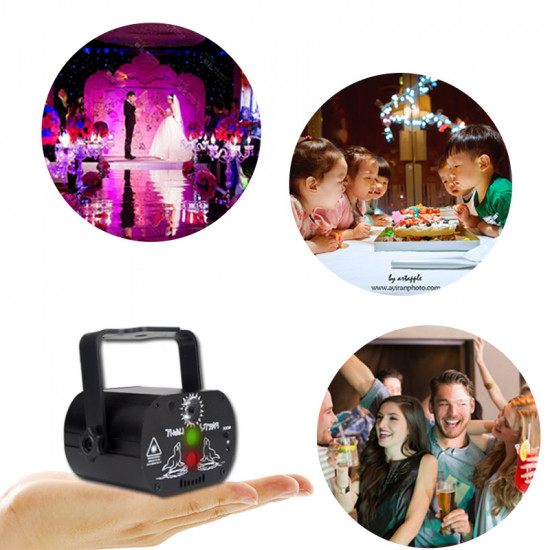 Mini Rechargeable Sound Control Laser Projector for Wedding Birthday Mini Rechargeable Sound Control Laser Projector for Wedding Birthday