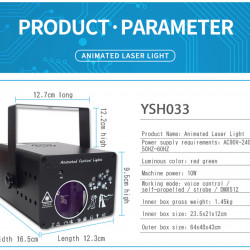 288 Pattern Animation Laser Projector Stage Light