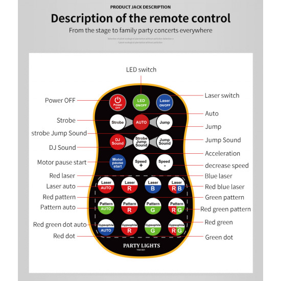 Aircraft Animation Wireless Remote Control  Stage Laser Light  Projector