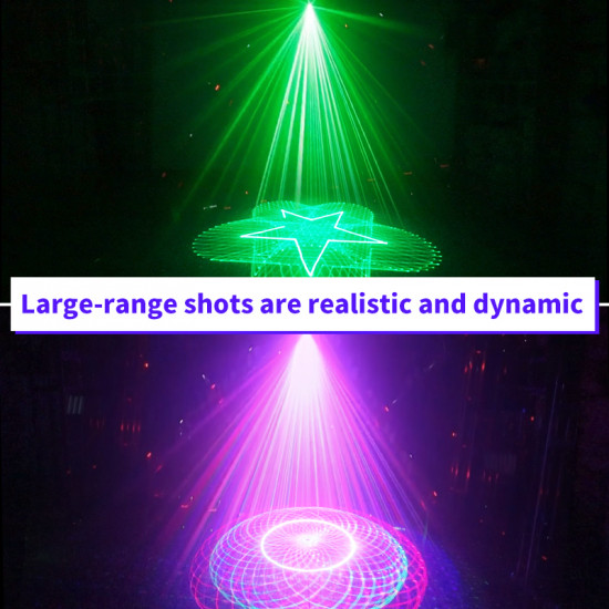 professional 4D Mixer Stage Laser Light Projector 