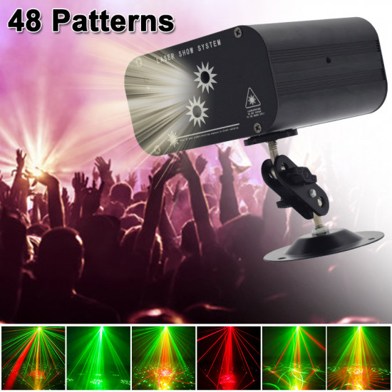 48 Patterns Light ball party Star Shower laser Lights projector