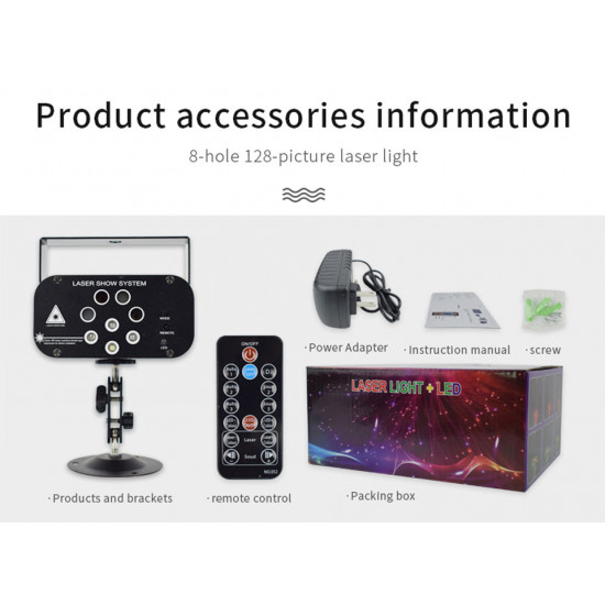 128 Patterns Laser Light Projector 128 Patterns Laser Light Projector