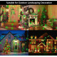 Waterproof Christmas 12 figure dynamic gypsophila  laser light projection