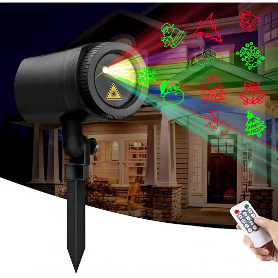Waterproof Christmas 12 figure dynamic gypsophila laser light projection Waterproof Christmas 12 figure dynamic gypsophila laser light projection