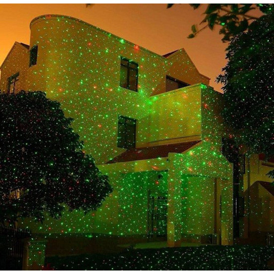 LED red and green gypsophila remote control laser light