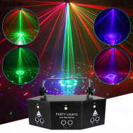 9-Eye Beam Sound Control Party DMX Laser Projector 