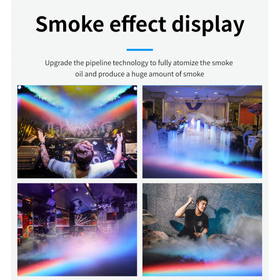 Colorful 500W Mini Smoke Machine Remote Control For Stage Lighting Show