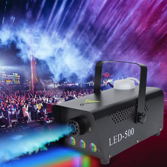 Colorful 500W Mini Smoke Machine Remote Control For Stage Lighting Show